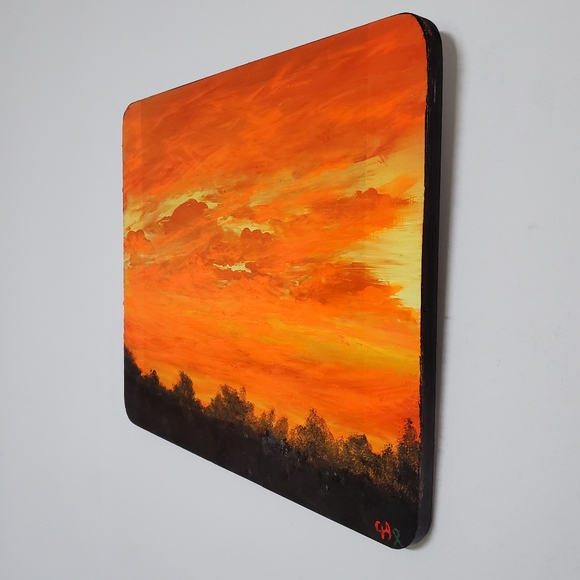 "Sunset from My Chaos" Original Art - Picture 3 of 4